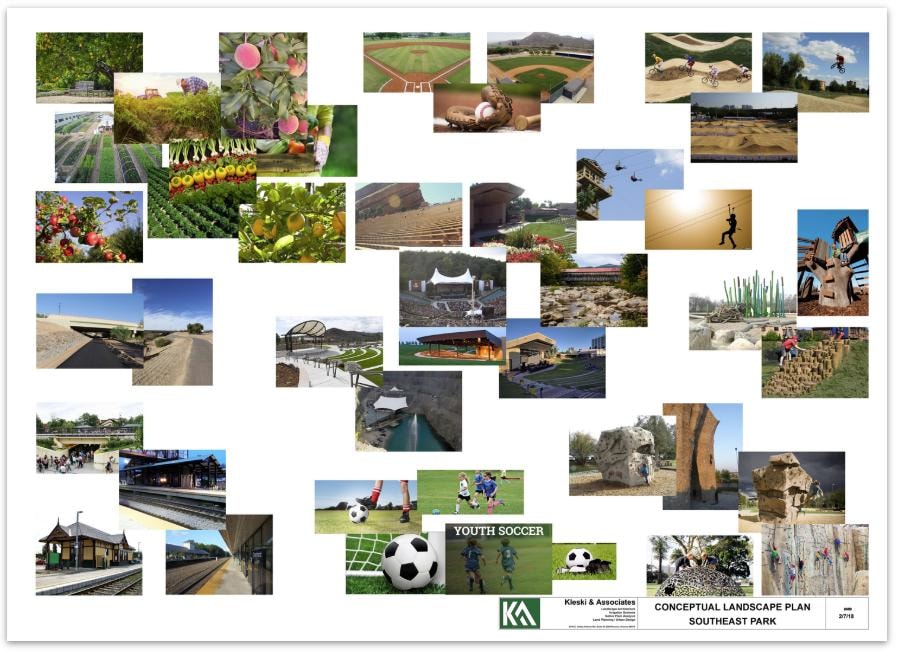 Residential community landscape elevation